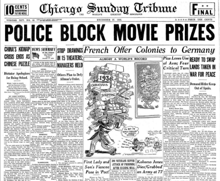 Chicago Sunday  Tribune December 27, 1936