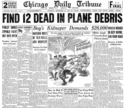 Chicago Daily Tribune December 29, 1936
