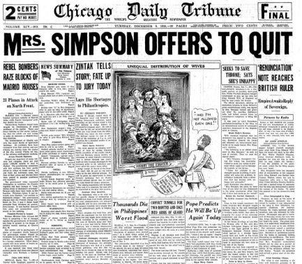 Chicago Daily Tribune December 8, 1936