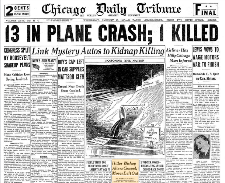 Chicago Daily Tribune January 13, 1937