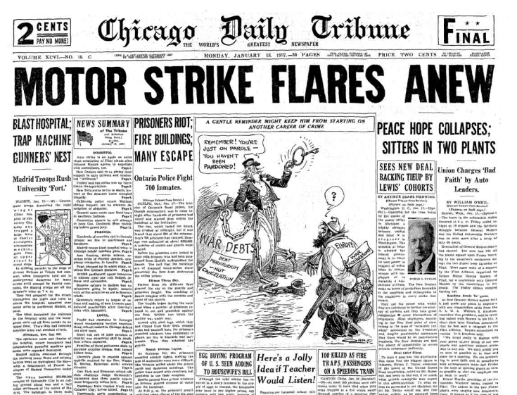 Chicago Daily Tribune January 18, 1937