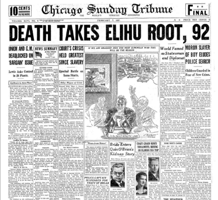 Chicago Sunday  Tribune February 7, 1937