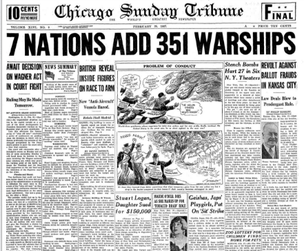 Chicago Sunday Tribune February 28, 1937