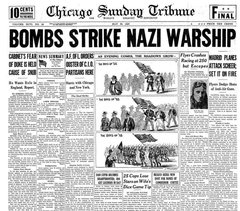 Chicago Sunday Tribune May 30. 1937