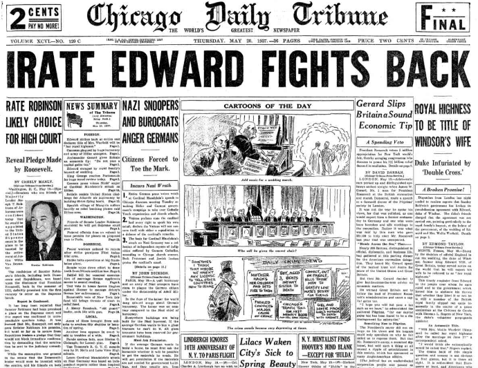 Chicago Daily Tribune May 20, 1937