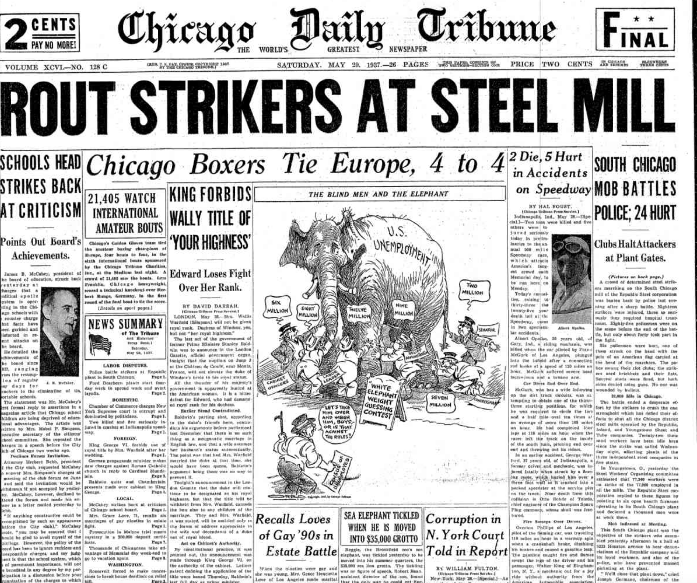 Chicago Daily Tribune May 29, 1937