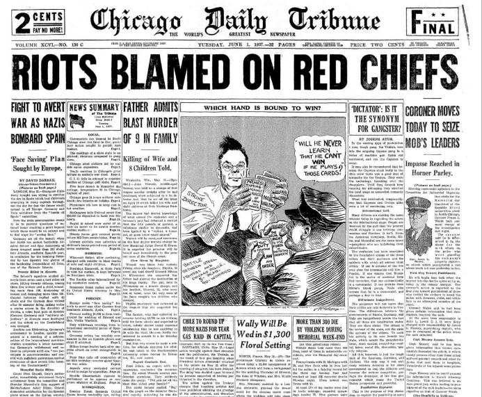 Chicago Daily Tribune June 1, 1937