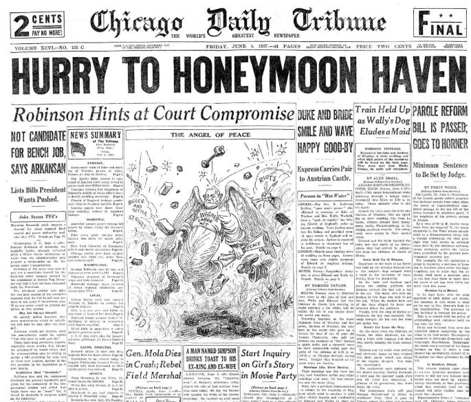 Chicago Daily Tribune June 4, 1937