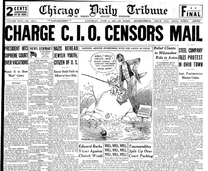 Chicago Daily  Tribune June 5, 1937