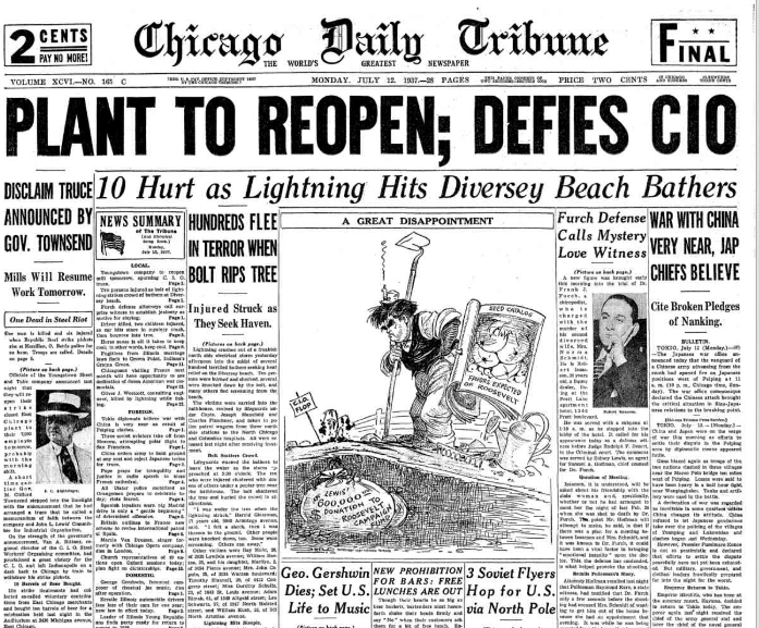 Chicago Daily Tribune July 12, 1937