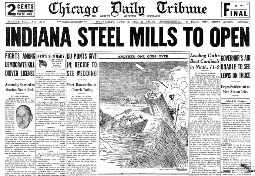 Chicago Daily Tribune June 30, 1937