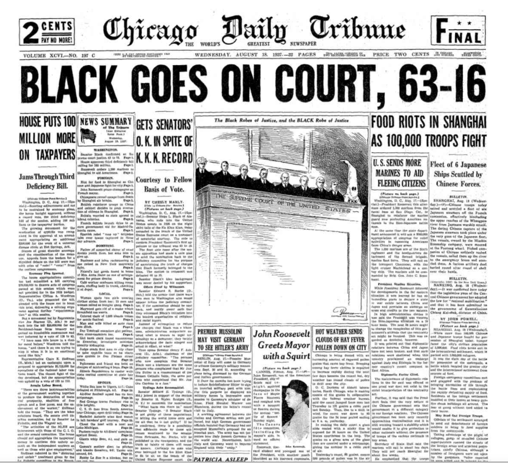 Chicago Daily Tribune August 18, 1937