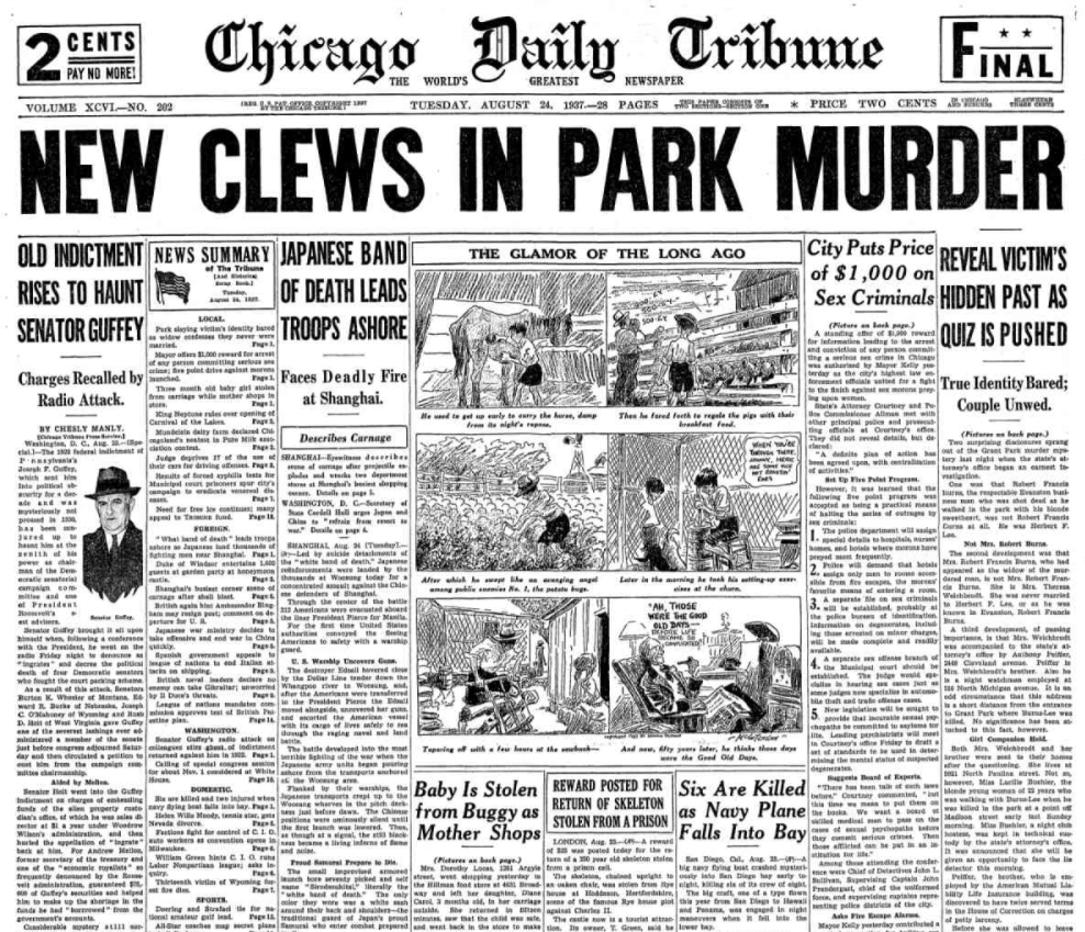 Chicago Daily Tribune August 24, 1937