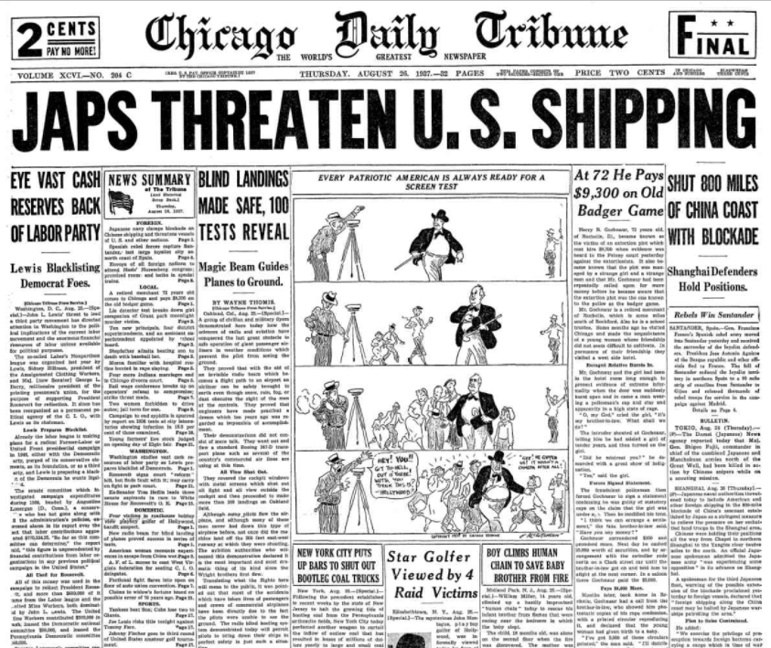 Chicago Daily Tribune August 26, 1937