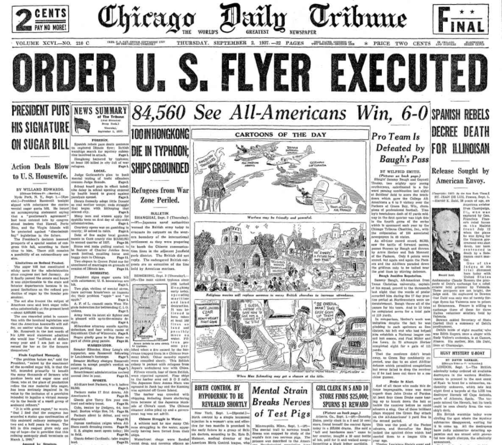 Chicago Daily Tribune September 2, 1937